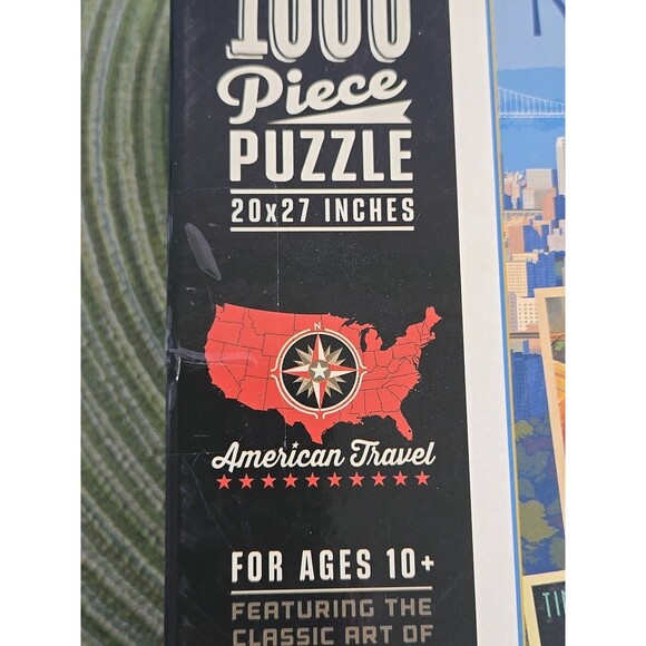 American Travel New York City Jigsaw Puzzle 1000 Piece 20×27 Inches 1993 NYC - Picture 8 of 9
